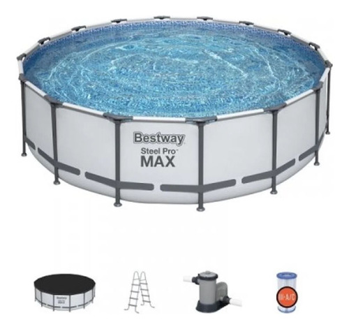 Piscina Estructural Redonda 457x122 Cm Steel Pro Max Bestway