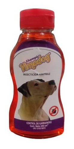 Champu Para Perros Insecticida Con Amitraz Al 10% Vimodog