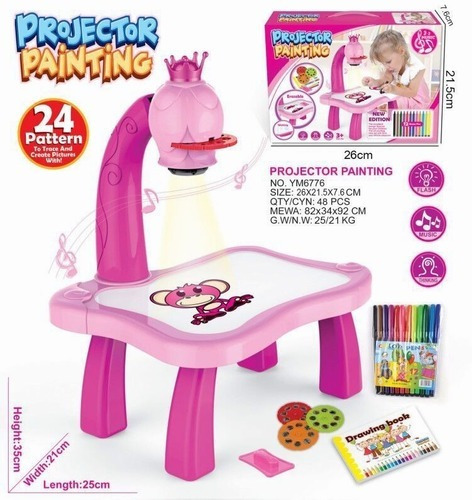 Mesa Musical Con Proyector, Luz Para Niños