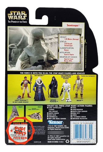 Kenner - Star Wars - Potf - Green Card - Snowtrooper