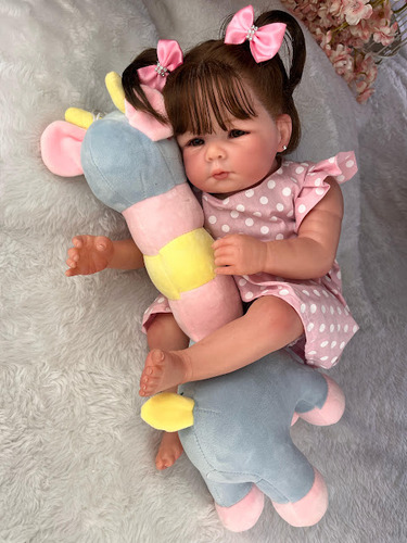 Boneca Reborn Menina Super Realista Pode Molhar