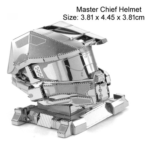 Casco Scorpio Tank Con Forma De Puzle Metálico 3d Con Diseño