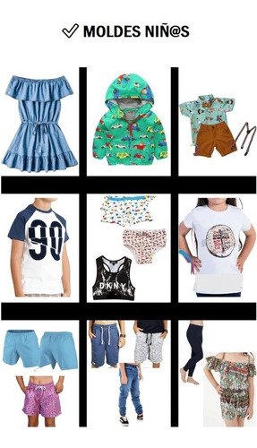 Patrones Y Moldes De Ropa Para Mujeres, Hombres Y Niños