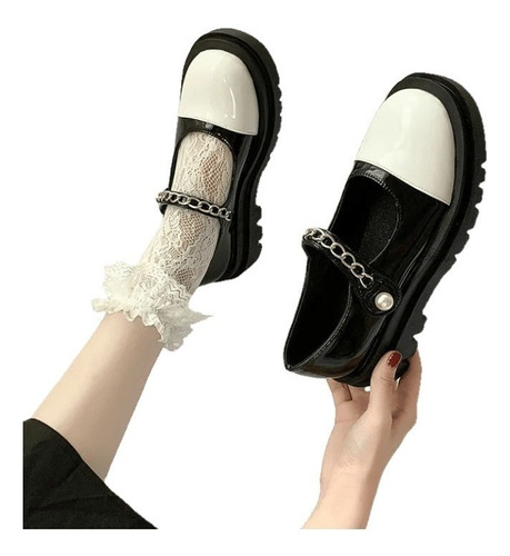 Botas De Dama Lolita Transpirable Zapatos Vintage Mary Jane