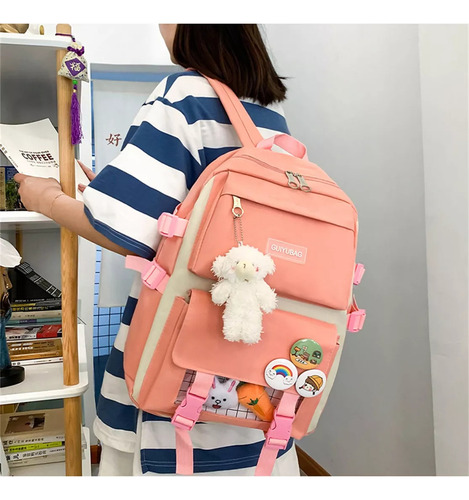 Juego De Mochilas Escolares Y Lapicera Juveniles Para Laptop