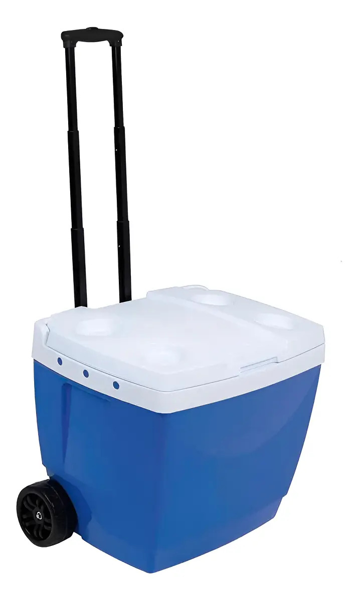 Caixa Térmica 42l 56 Latas Com Roda E Alça Mor Azul | MercadoLivre