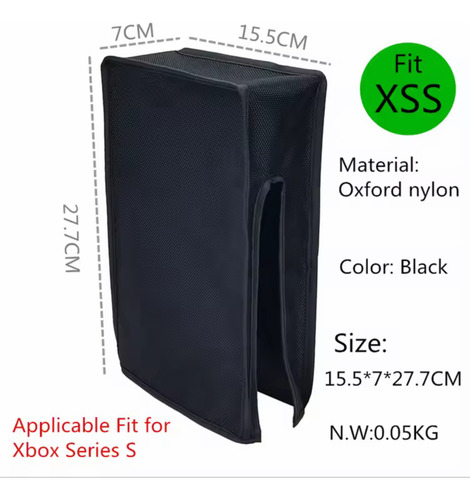 Funda Protectora Antipolvo Premium Consola Xbox Series S