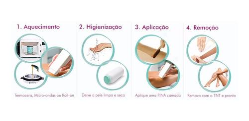Imagem 6 de 7 de Kit Depilador Elétrico Depilação + 10 Ceras Refil Mel