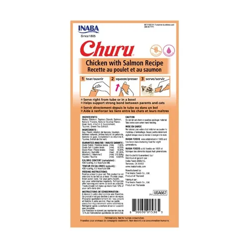 Churu Receta Pollo Y Salmón - Unidad a $4850