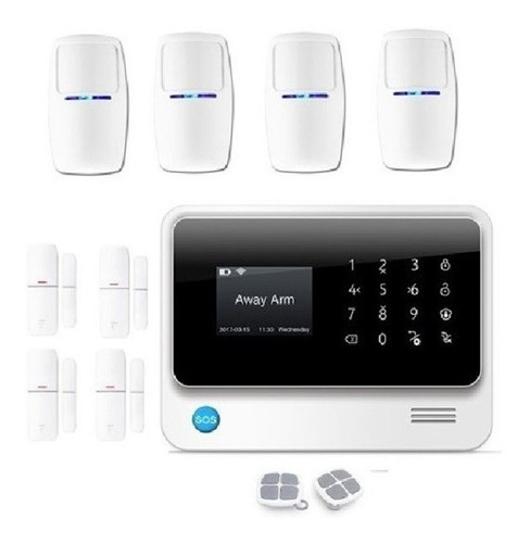 Alarma Wifi-gprs-gsm G90 + 4 S. Mov + 4 S. Mag 