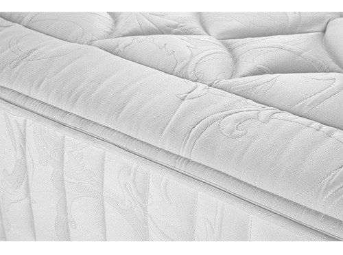 Box Spring Rosen Pearl Super King 200 X 200 Cm base Gris