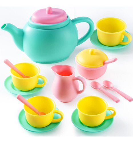 Set Joyin De 18 Piezas Pretend Play Tea Party Accessor Play