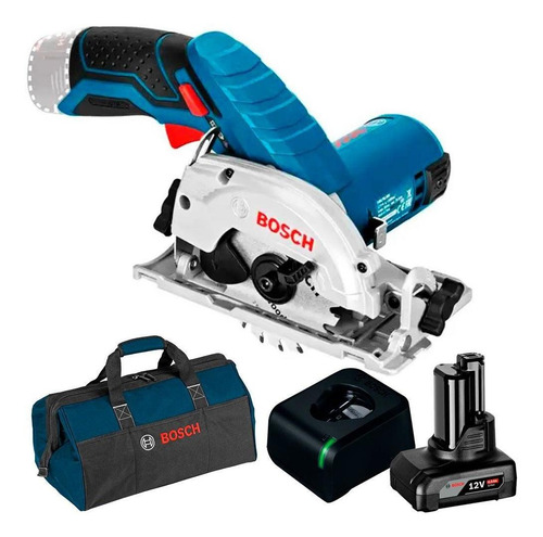 Serra Circular 12v Gks 12v-26 Bateria 4,0ah Bolsa Bosch 127/220V