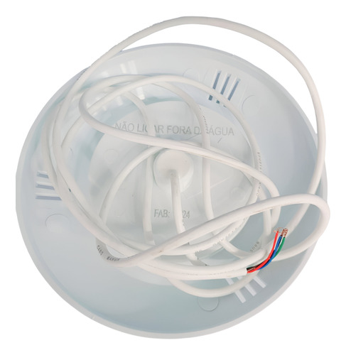 Refletor Power Led 6w Rgb Brustec Abs Rosca Frente New Rgb