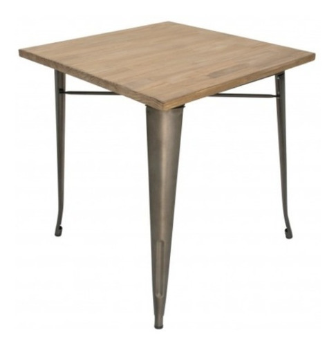 Mesa Comedor Tolix 120x60 Hogar -fierro Gris - Grafito