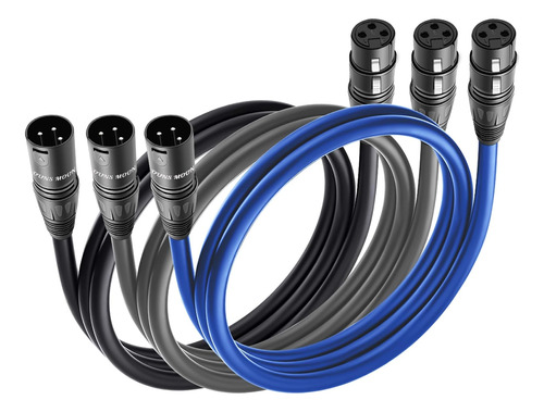 Cables Dmx De 3 Pines Macho Hembra Ofc, Cables Xlr De C...