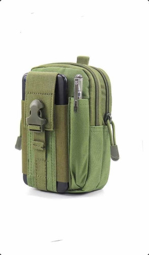 Imagen 3 de 10 de Bolsa Táctica Militar Para Celular Cámara Multiusos Cruzada