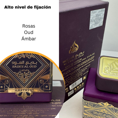 Perfume Oud Of Glory Amethyst Unisex Lattafa 100ml