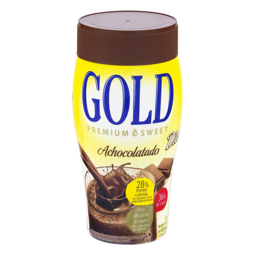 Imagem 1 de 3 de Cacau em pó Gold Premium Sweet sem glúten pote 200 g