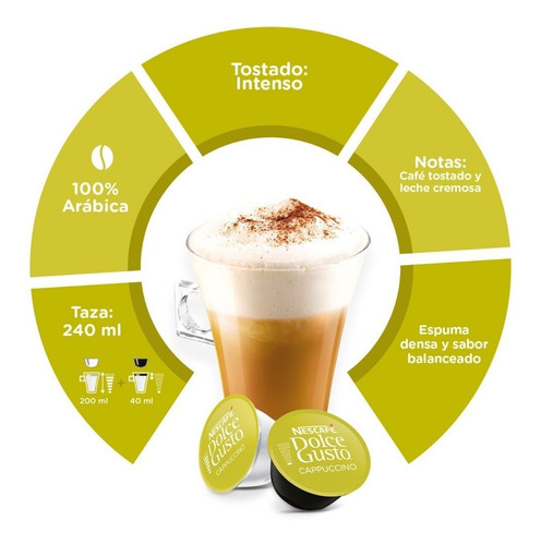 Cápsulas Dolce Gusto Nescafé - Café Cappuccino
