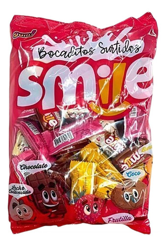 Bocaditos De Chocolate Smile Surtidos X400g (50u X 8g)