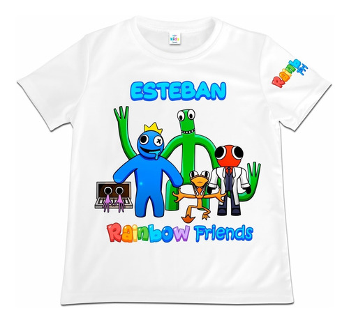 Franela Camisa Para Niño Niña Rainbow Friends Microdurazno