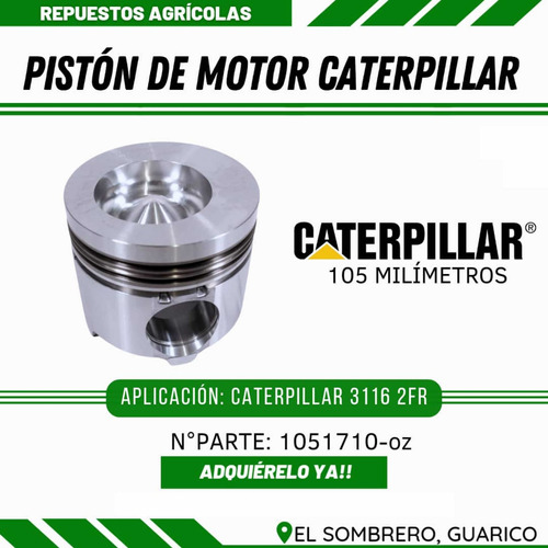 Piston De Motor Caterpillar 3116 2fr 1051710 105mm
