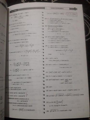 Libro Matemática Solucionario 5° Secundaria Puémape (Usado)