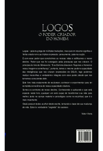 Logos - O Poder Criador Do Homem, De Babbo, Victor. Editorial Albatroz Editora, Capa Mole, Edição 2023-11-08 00:00:00 Em Português
