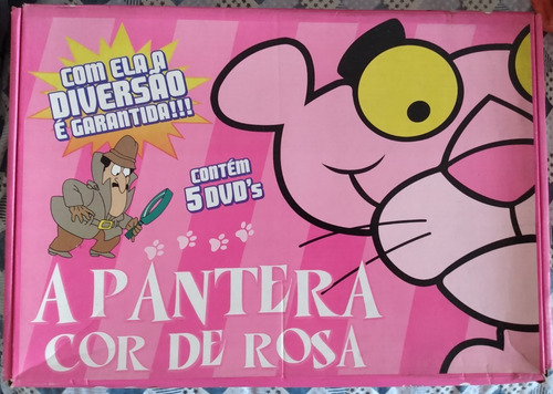 Caixa 5 Dvds Desenho Pantera Cor De Rosa (novo)