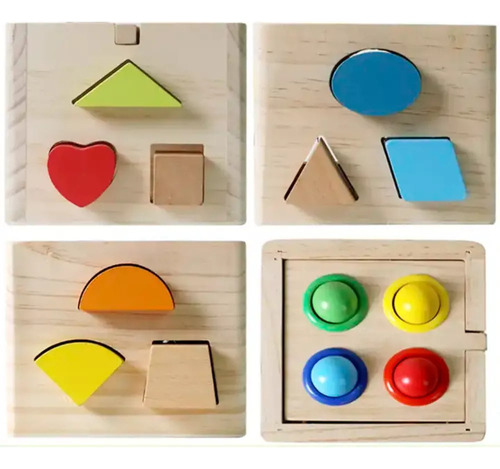 Cubo Didáctico Multi Encaje Para Martillar Juguete De Madera