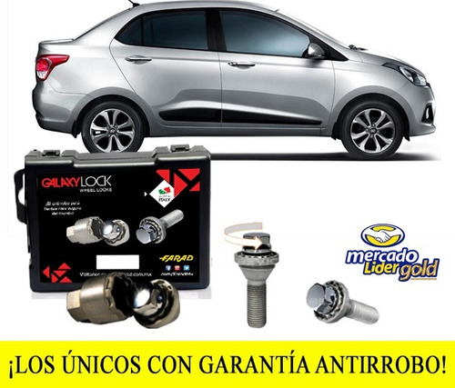 Tuercas Seguridad Galaxylock Grand I10 Gls Sedan Enviógratis