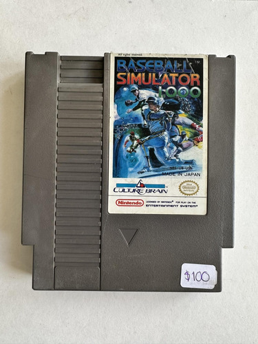 Baseball Simulator 1000 Nes Original (Usado)