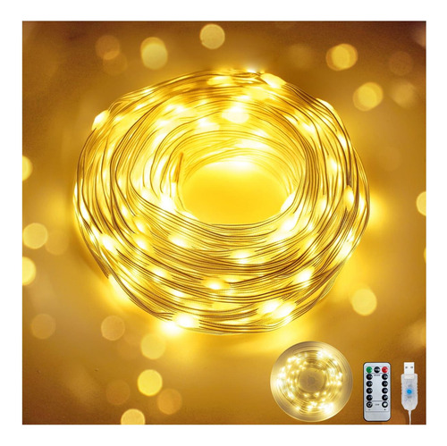Luces De Hadas 40 Pies 100 Led Usb Luces De Cuerda De Centel