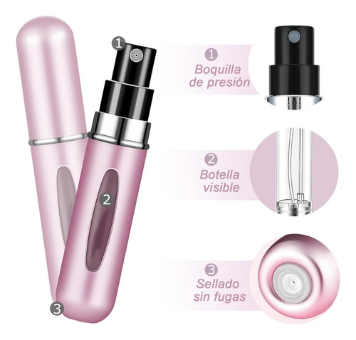 Atomizador Mini Para Perfume Recargable Capsula Viaje