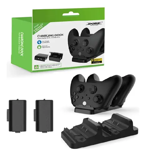 Carregador Controle Xbox One Series S/x + 2 Baterias 800mah