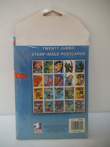 Imagen 2 de 2 de Jumbo Postcards Super Heroes Dc Comics Batman Superman Jla
