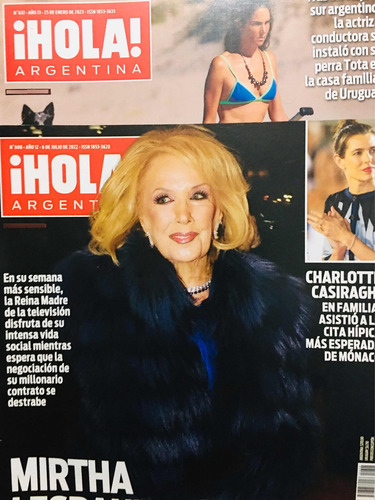Pack 9 Revistas Hola Argentina Usadas Sin Crucigrama (Usado)