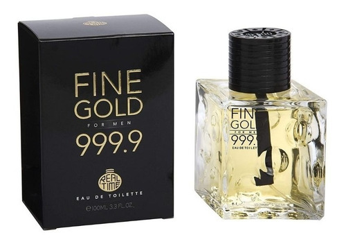Eau toilette Real Time Fine Gold 999.9 para hombre, 100 ml