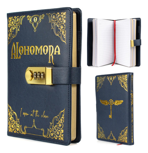 Libreta A5 Con Cerradura Harry Potter Alohomora