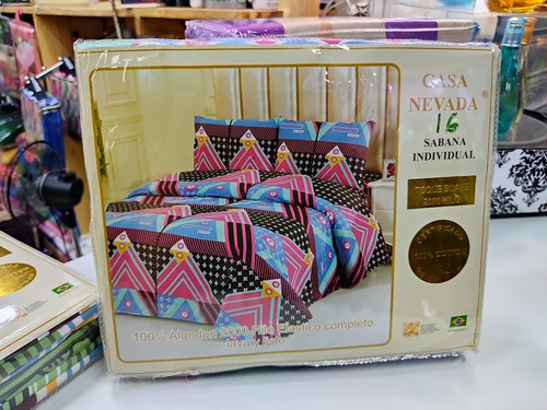 Juego De Sabana Individual Estampada Letonia Tienda