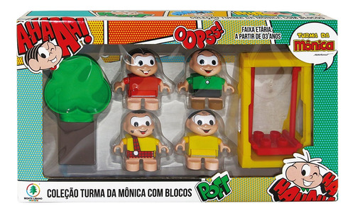 Brinquedo Infantil Coleção Turma Da Mônica Com Blocos