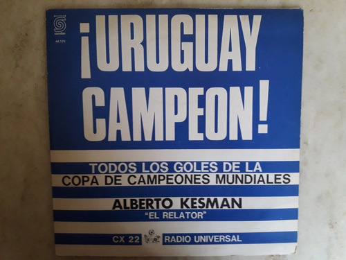 Vinilo Lp Uruguay Campeon,copa Mundialito 1980