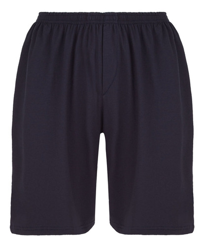 Imagem 7 de 8 de Pijama Manga Curta Com Bermuda Plus Size Azul Marinho Pjp10