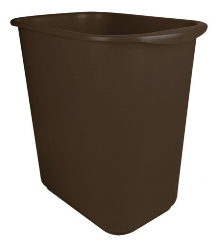 Bote Basura Cesto Cafe Marron Rectangular De 13 Litros 