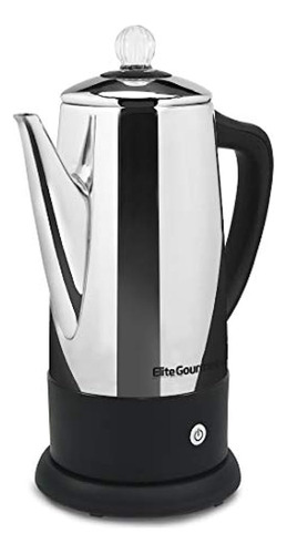 Elite Gourmet Ec812 Percolador De Café Eléctrico De 12 Tazas