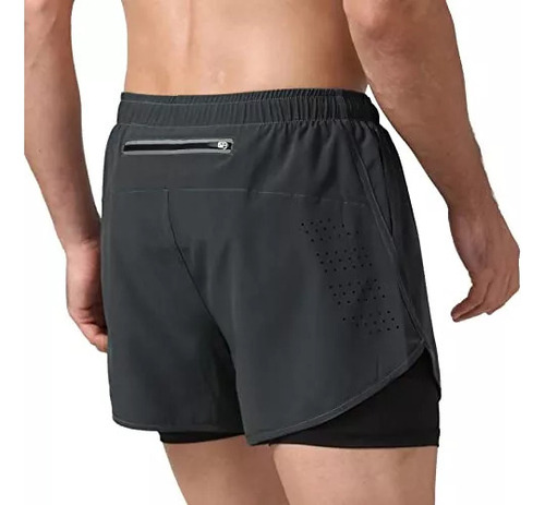 A Pantalones Cortos Deportivos 2 En 1 Para Correr Para