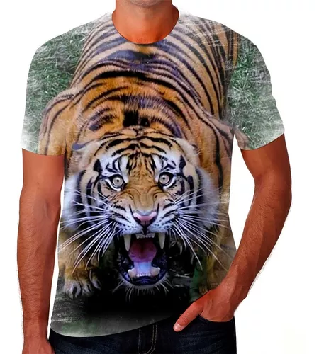 Camisa Camiseta Envio Rápido Tigre Felino Animal Poder 11