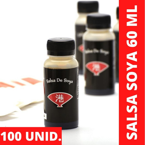 Salsa De Soya 55 Ml X 100 Unidades Para Sushi Oferta!