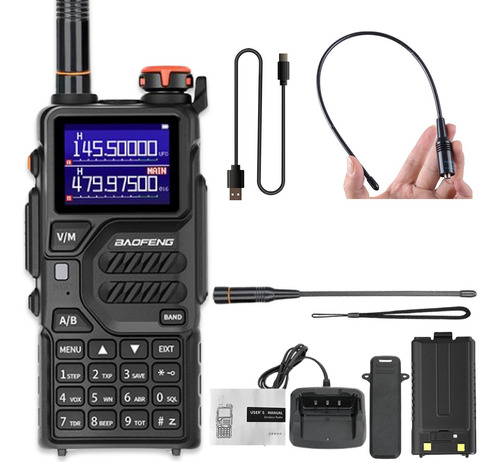 Baofeng Radios Largo Alcance 12w Uhf/vhf Amfm Scrambler Usbc